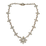 Georgian Paste Maltese Cross Necklace-Charlotte Sayers Antique Jewellery