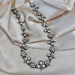 Georgian Paste Trefoil Necklace-Charlotte Sayers Antique Jewellery
