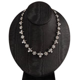 Georgian Paste Trefoil Necklace-Charlotte Sayers Antique Jewellery