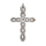 Georgian Paste and Silver Cross Pendant-Charlotte Sayers Antique Jewellery