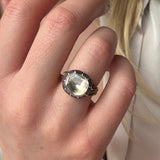 Georgian Rock Crystal Ring-Charlotte Sayers Antique Jewellery