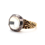 Georgian Rock Crystal Ring-Charlotte Sayers Antique Jewellery