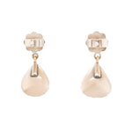 Georgian Rose Cut Diamond Earrings-Charlotte Sayers Antique Jewellery