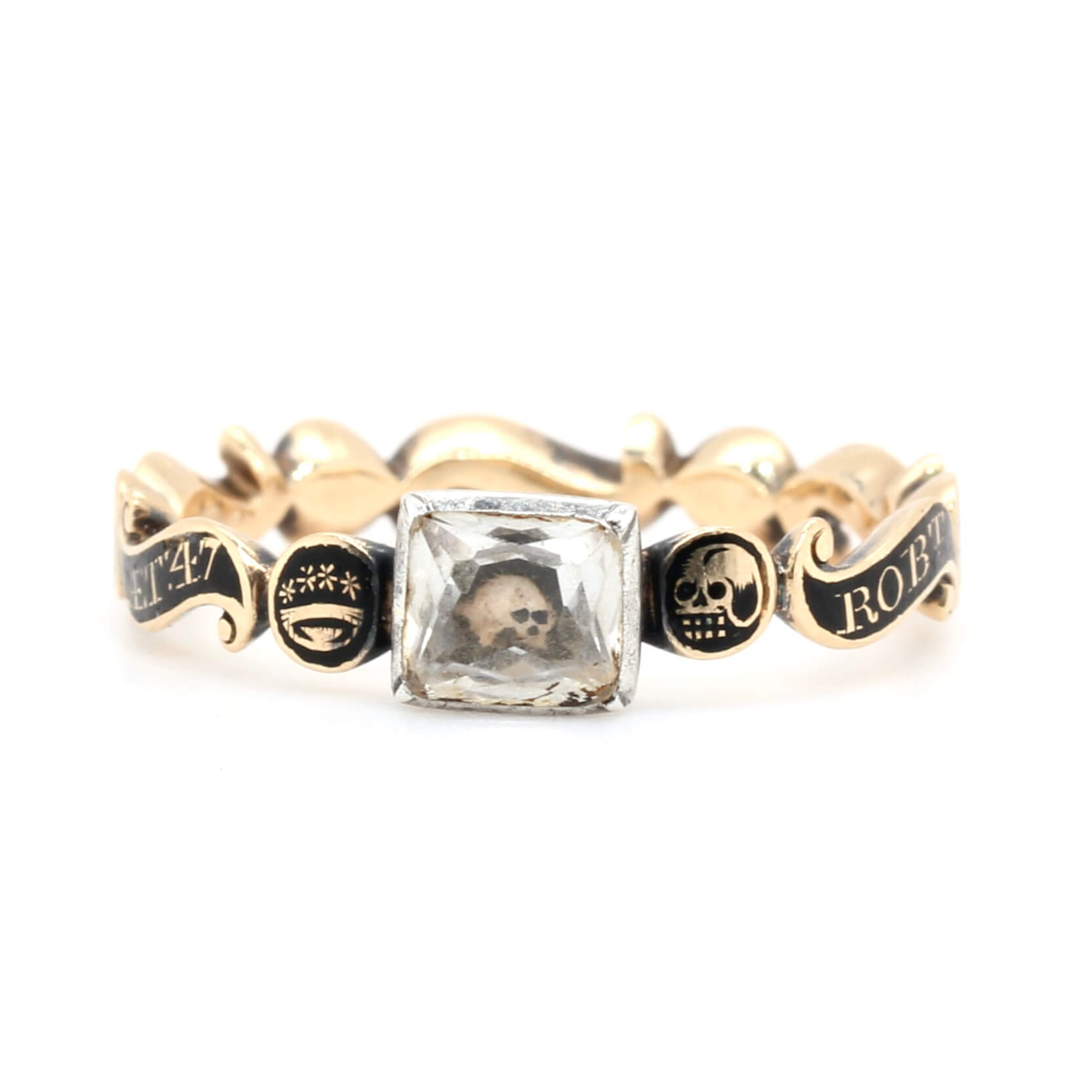 Georgian Skull Mourning Ring Charlotte Sayers Antique Jewellery Georgian Skull Mourning Ring Charlotte Sayers Antique Jewellery