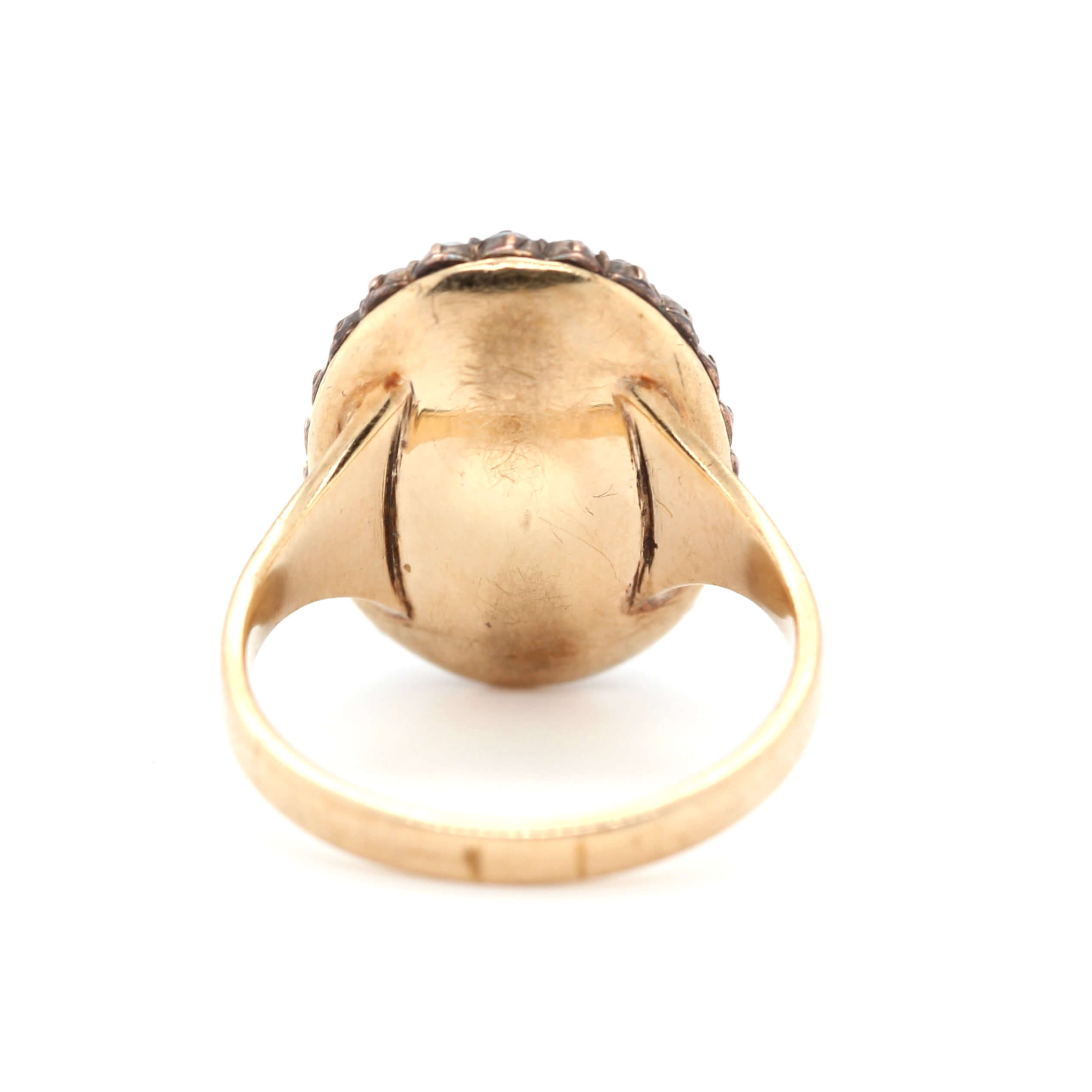 Georgian Topaz Pearl Ring-Charlotte Sayers Antique Jewellery