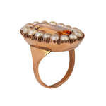 Georgian Topaz and Pearl Ring-Charlotte Sayers Antique Jewellery