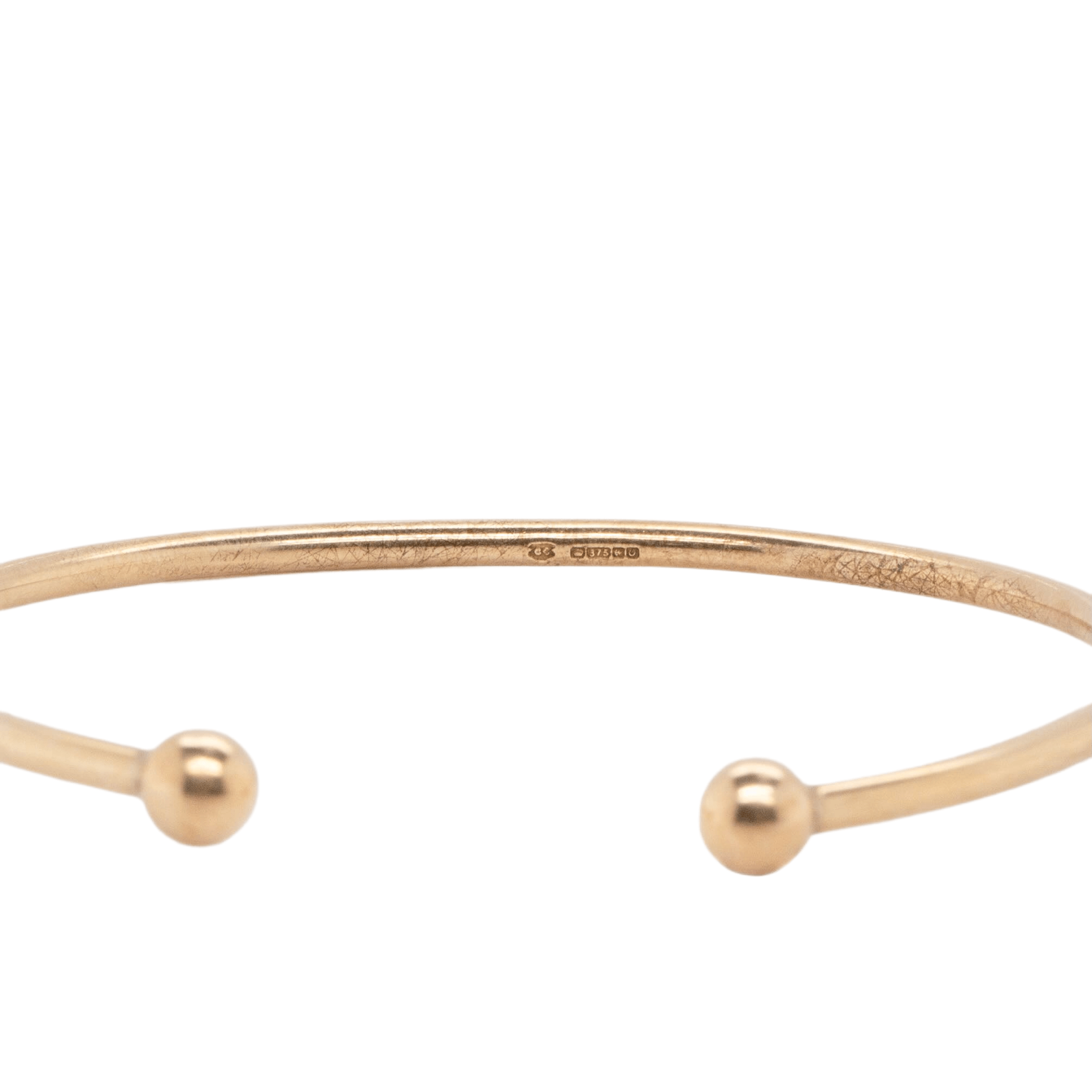 Gold Torque Bangle-Charlotte Sayers Antique Jewellery