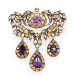Iberian Girandole Brooch-Charlotte Sayers Antique Jewellery