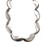 Jensen Silver Collar Necklace-Charlotte Sayers Antique Jewellery