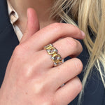 Kutchinsky Diamond Chain Ring-Charlotte Sayers Antique Jewellery