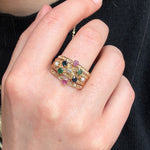 Multi Gem Harem Ring-Charlotte Sayers Antique Jewellery
