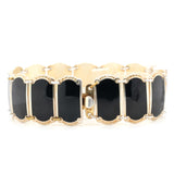Norwegian Black Enamel Bracelet-Charlotte Sayers Antique Jewellery