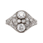 Old European Cut Diamond Ring-Charlotte Sayers Antique Jewellery