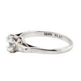 Old Mine Cut Diamond Ring-Charlotte Sayers Antique Jewellery