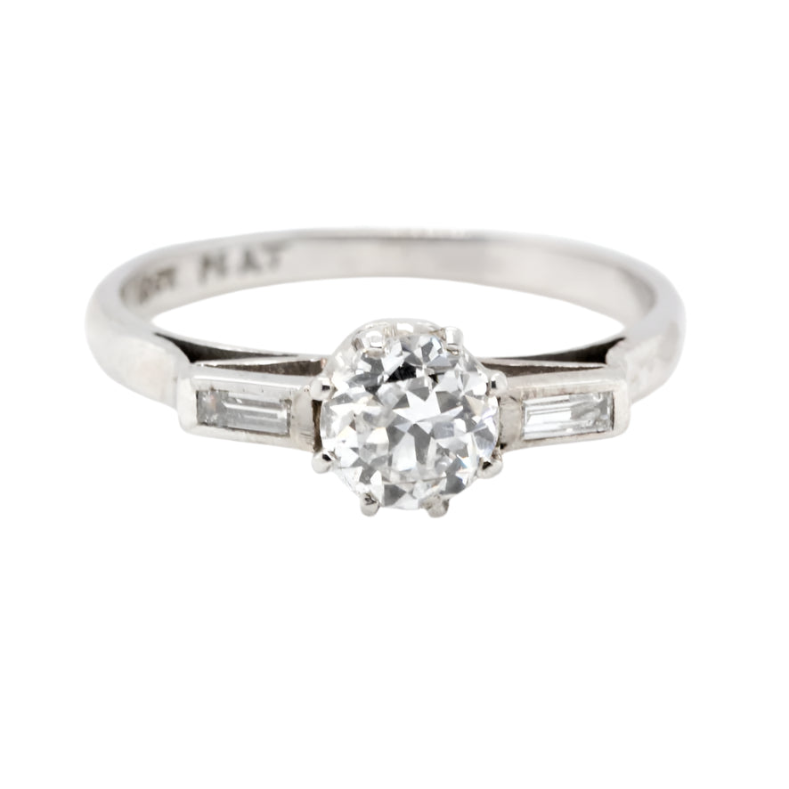 Old Mine Cut Diamond Ring-Charlotte Sayers Antique Jewellery