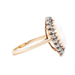 Opal and Diamond Cluster Ring-Charlotte Sayers Antique Jewellery