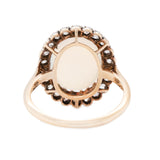 Opal and Diamond Cluster Ring-Charlotte Sayers Antique Jewellery