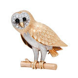 Owl Brooch-Charlotte Sayers Antique Jewellery