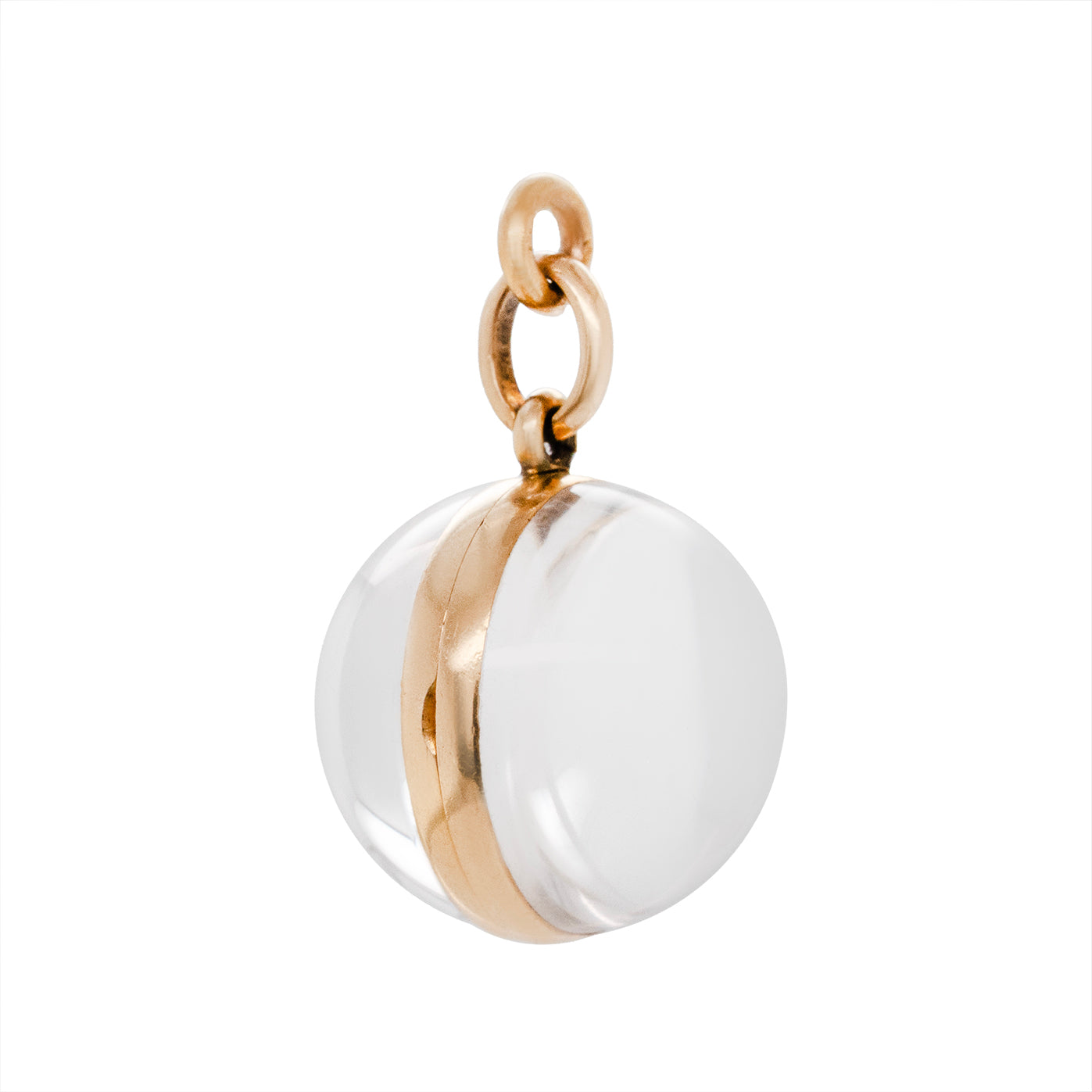 Rock Crystal Gold Locket-Charlotte Sayers Antique Jewellery