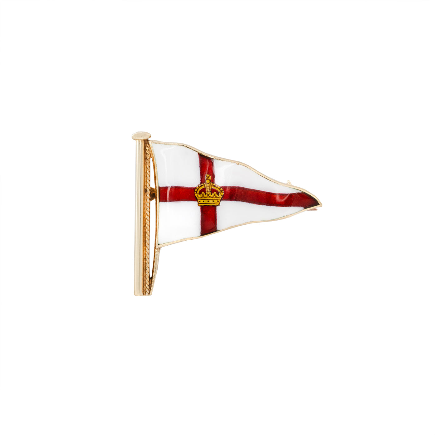 Royal Yacht Squadron Burgee Brooch-Charlotte Sayers Antique Jewellery
