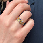 Ruby Sapphire and Diamond Ring-Charlotte Sayers Antique Jewellery