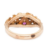 Ruby Sapphire and Diamond Ring-Charlotte Sayers Antique Jewellery
