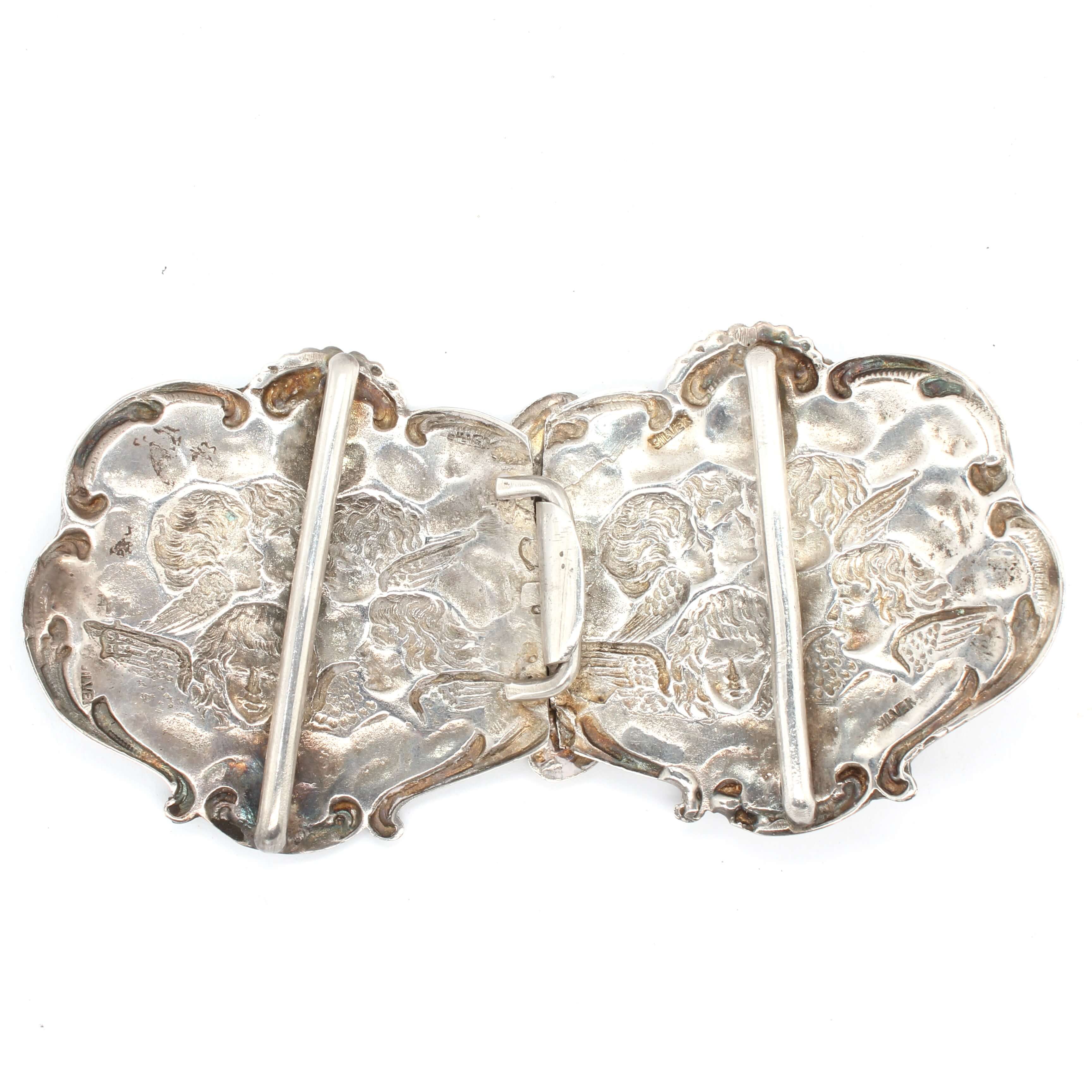 Silver Nurses Buckle-Charlotte Sayers Antique Jewellery