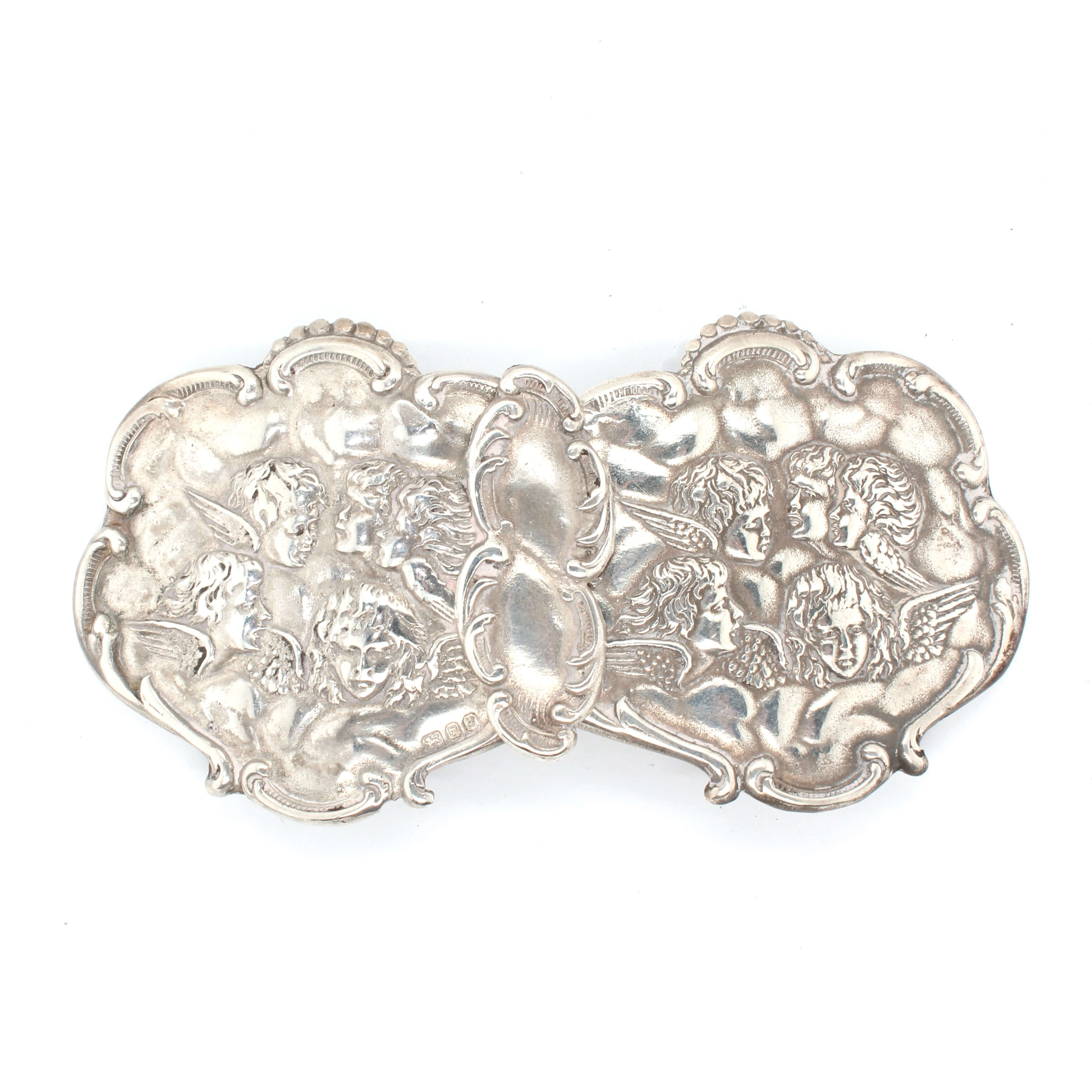 Silver Nurses Buckle-Charlotte Sayers Antique Jewellery