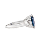 Sri Lankan Sapphire and Diamond Ring-Charlotte Sayers Antique Jewellery