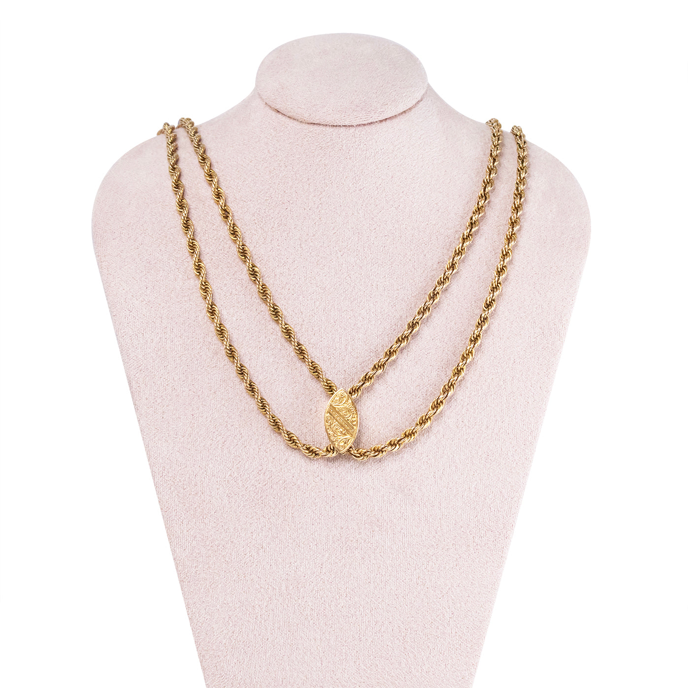 Victorian 15ct Gold Guard Chain-Charlotte Sayers Antique Jewellery