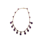 Victorian 18ct Amethyst Necklace-Charlotte Sayers Antique Jewellery
