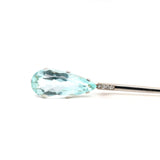 Victorian Aquamarine and Diamond Jabot Pin-Charlotte Sayers Antique Jewellery