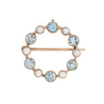Victorian Aquamarine and Pearl Brooch / Pendant-Charlotte Sayers Antique Jewellery