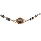 Victorian Banded Agate Necklace-Charlotte Sayers Antique Jewellery
