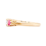 Victorian Burmese Ruby and Diamond Ring-Charlotte Sayers Antique Jewellery