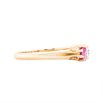 Victorian Burmese Ruby and Diamond Ring-Charlotte Sayers Antique Jewellery