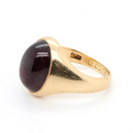 Victorian Cabochon Garnet Ring-Charlotte Sayers Antique Jewellery