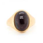 Victorian Cabochon Garnet Ring-Charlotte Sayers Antique Jewellery