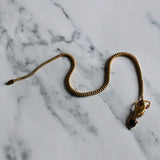 Victorian Cabochon Garnet Snake Necklace with Diamond Eyes-Charlotte Sayers Antique Jewellery