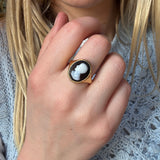 Victorian Cameo Ring of Byron-Charlotte Sayers Antique Jewellery