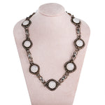 Victorian Chalcedony and Cut Steel Suite-Charlotte Sayers Antique Jewellery