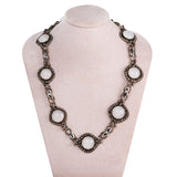 Victorian Chalcedony and Cut Steel Suite-Charlotte Sayers Antique Jewellery