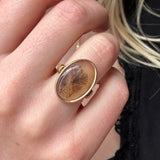 Victorian Dendritic Agate Ring-Charlotte Sayers Antique Jewellery