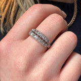 Victorian Diamond 2 Row Ring-Charlotte Sayers Antique Jewellery