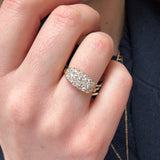 Victorian Diamond 3 Row Ring-Charlotte Sayers Antique Jewellery