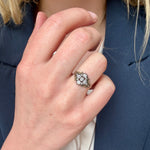 Victorian Diamond Cluster Ring-Charlotte Sayers Antique Jewellery