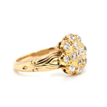 Victorian Diamond Cluster Ring-Charlotte Sayers Antique Jewellery