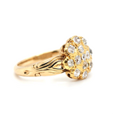 Victorian Diamond Cluster Ring-Charlotte Sayers Antique Jewellery