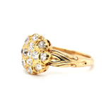 Victorian Diamond Cluster Ring-Charlotte Sayers Antique Jewellery