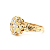 Victorian Diamond Cluster Ring-Charlotte Sayers Antique Jewellery